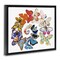 Stupell Industries Flying Butterfly Spiral Framed Floater Canvas Wall Art Design by Ann Jasperson